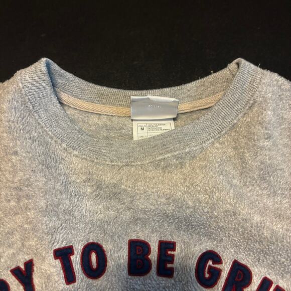 Disney Store Grumpy Sweatshirt Sz M Gray Crewneck Happy to Be Grumpy Snow White - Picture 6 of 6